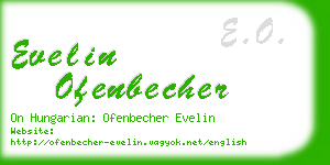 evelin ofenbecher business card